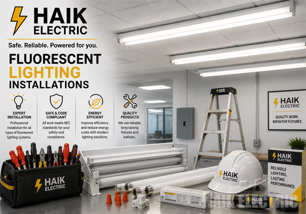 Fluorescent Lighting Installations by Haik Electric