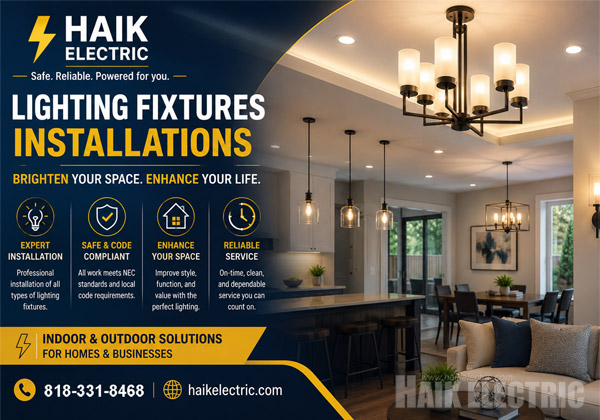 Lighting Fixtures Installations by Haik Electric