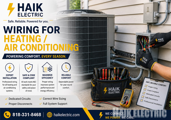 Wiring for Heating / Air Conditioning by Haik Electric
