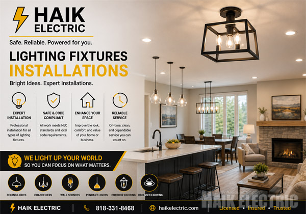 Lighting Fixtures Installations project example 6