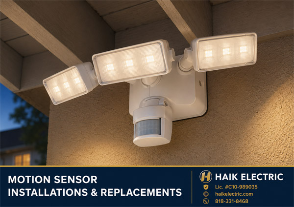 Timers and Motion Sensors Installations and Replacements project example 1